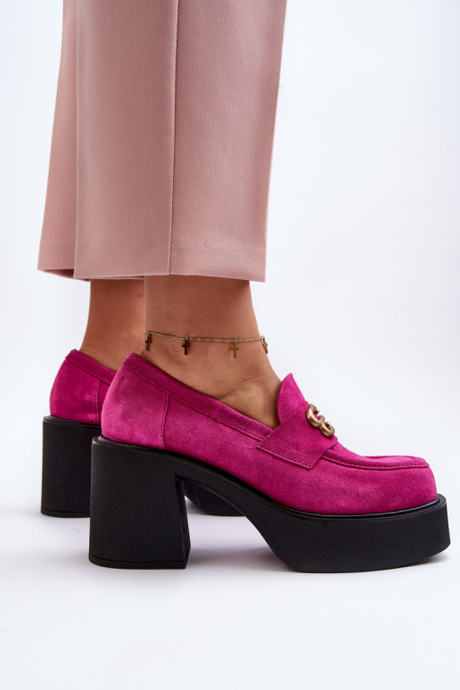 Zazoo 20170 Schuhe aus INildleder Feminin mit Absätzen pinke Farbe Zazoo 20170 Schuhe aus INildleder Feminin mit Absätzen pinke Farbe