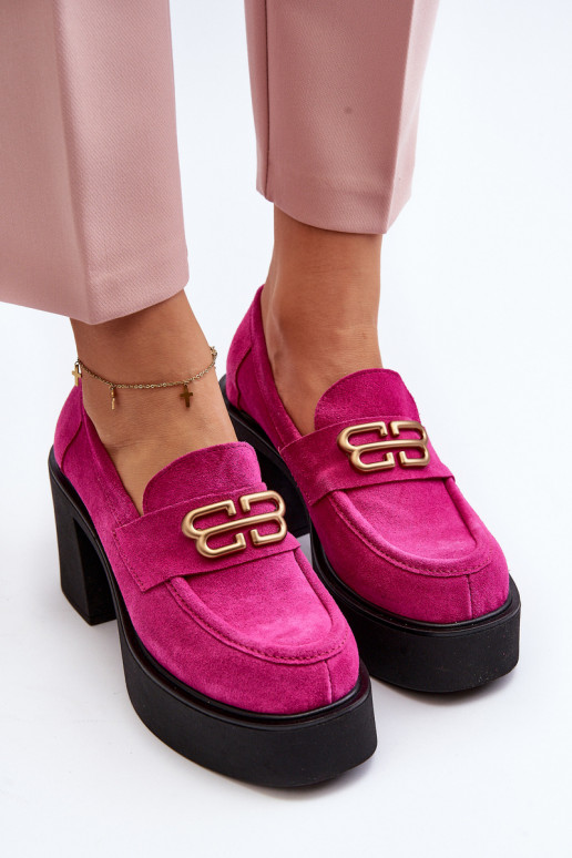 Zazoo 20170 Schuhe aus INildleder Feminin mit Absätzen pinke Farbe Zazoo 20170 Schuhe aus INildleder Feminin mit Absätzen pinke Farbe