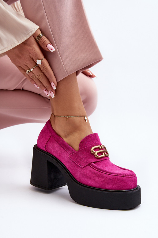 Zazoo 20170 Schuhe aus INildleder Feminin mit Absätzen pinke Farbe Zazoo 20170 Schuhe aus INildleder Feminin mit Absätzen pinke Farbe