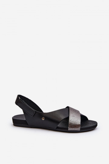 Zazoo 40141 Damensandalen mit Klebeverschlüssen schZuarze Farbe 2