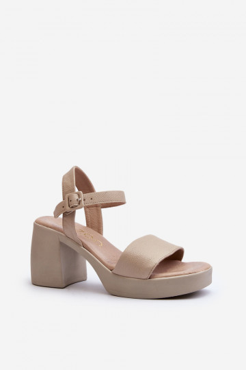Zazoo 40386 Damen Sandalen Klocke sandfarben
