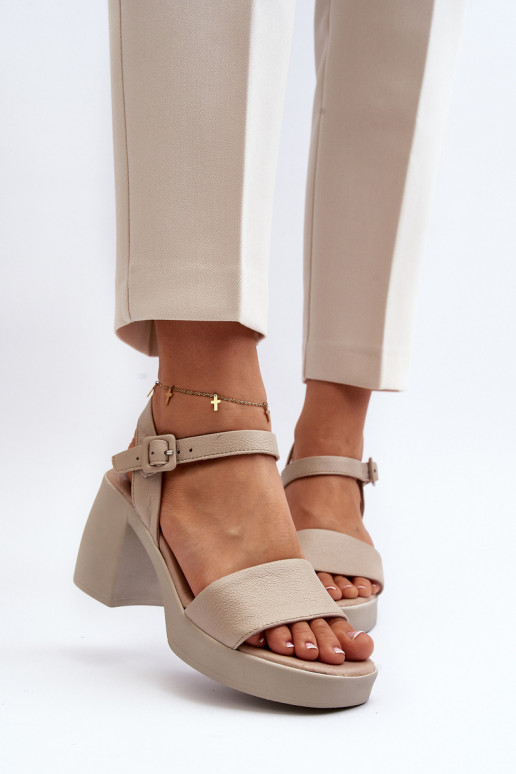 Zazoo 40386 Feminin Damensandalen Klocke Beige Zazoo 40386 Feminin Damensandalen Klocke Beige