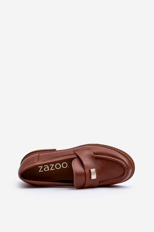Zazoo 20165 Haut Mokassins für Damen braune Farbe Zazoo 20165 Haut Mokassins für Damen braune Farbe