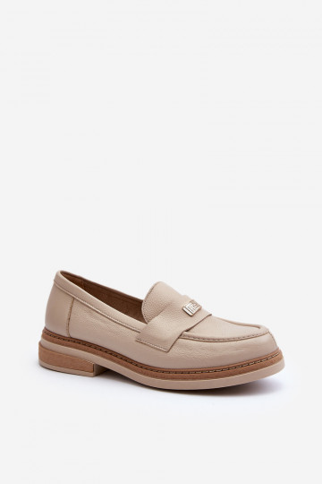 Zazoo 20165 Haut Mokassins für Damen Beige