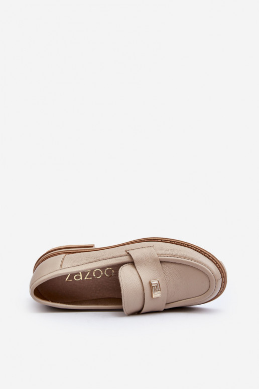 Zazoo 20165 Haut Mokassins für Damen Beige Zazoo 20165 Haut Mokassins für Damen Beige