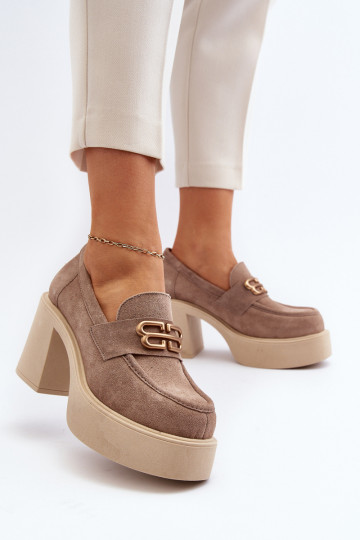 Zazoo 20170 Schuhe aus INildleder Feminin mit Absätzen Beige