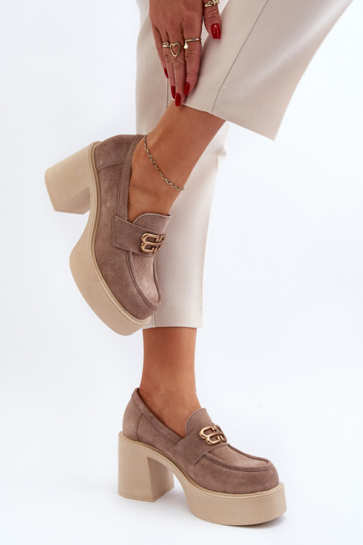 Zazoo 20170 Schuhe aus INildleder Feminin mit Absätzen Beige Zazoo 20170 Schuhe aus INildleder Feminin mit Absätzen Beige