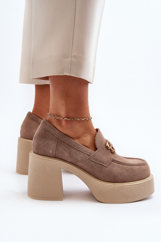 Zazoo 20170 Schuhe aus INildleder Feminin mit Absätzen Beige Zazoo 20170 Schuhe aus INildleder Feminin mit Absätzen Beige