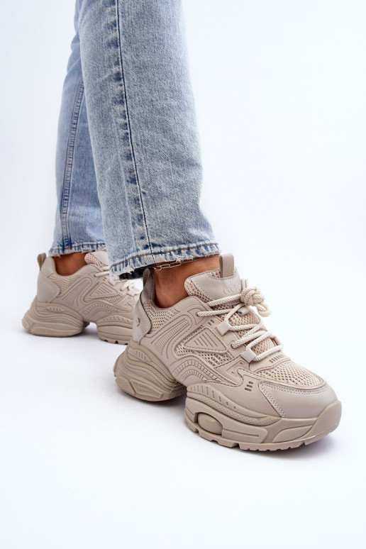 Sneakers Stilvollllschuhe mit modischer Es mussssivsohle GOE NN2N4046 Beige