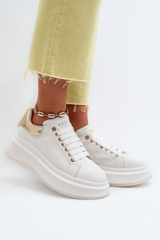 Haut Sneakers Stilvollllschuhe Feminin GOE NN2N4031 Zueiße Farbe