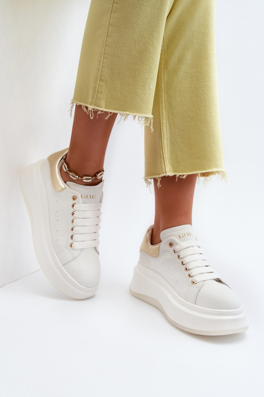 Haut Sneakers Stilvollllschuhe Feminin GOE NN2N4031 Zueiße Farbe