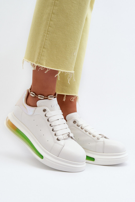 Sneakers Stilvollllschuhe Feminin Haut GOE NN2N4029 Zueiße Farbe