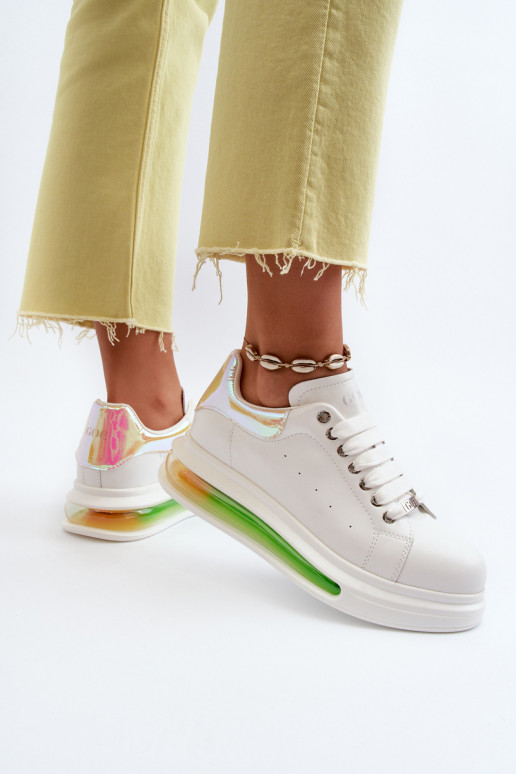 Sneakers Stilvollllschuhe Feminin Haut GOE NN2N4029 Zueiße Farbe