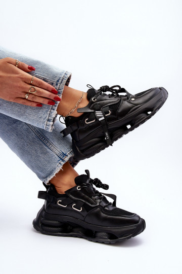 Sneakers Stilvollllschuhe Feminin GOE NN2N4040 schZuarze Farbe 2