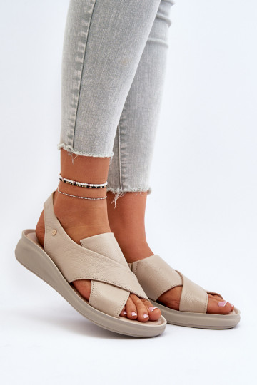 Zazoo 40392 Damen Sandalen in Sandfarbe 2