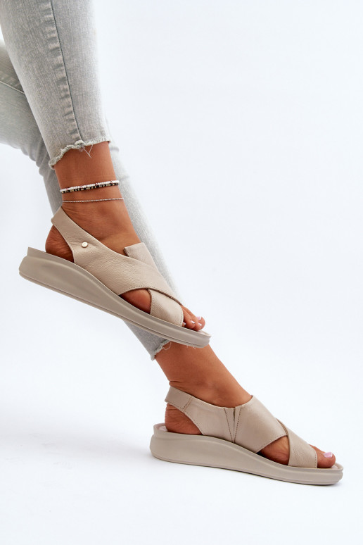 Zazoo 40392 Damensandalen Feminin Beige