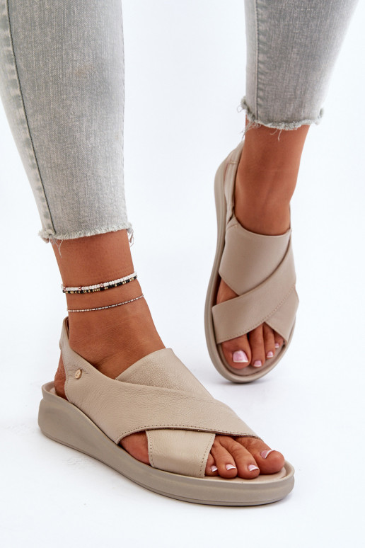 Zazoo 40392 Damensandalen Feminin Beige