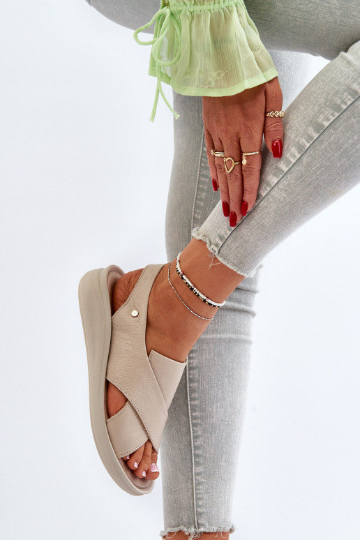 Zazoo 40392 Damensandalen Feminin Beige