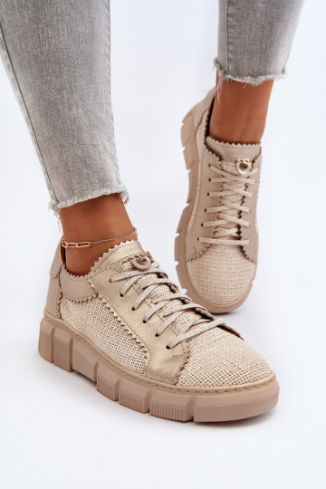 Damen Leder Schuhe Tai turiciejka 05850-22 in Elfenbein