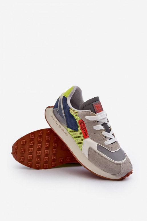 Turnschuhe Sneakers Stilvollllschuhe Männlich Memory Foam System Big Star NN174344 graue Farbe Turnschuhe Sneakers Stilvollllschuhe Männlich Memory Foam System Big Star NN174344 graue Farbe