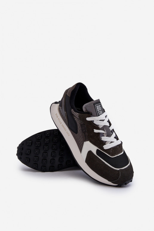 Turnschuhe Sneakers Stilvollllschuhe Männlich Memory Foam System Big Star NN174347 schZuarze Farbe Turnschuhe Sneakers Stilvollllschuhe Männlich Memory Foam System Big Star NN174347 schZuarze Farbe