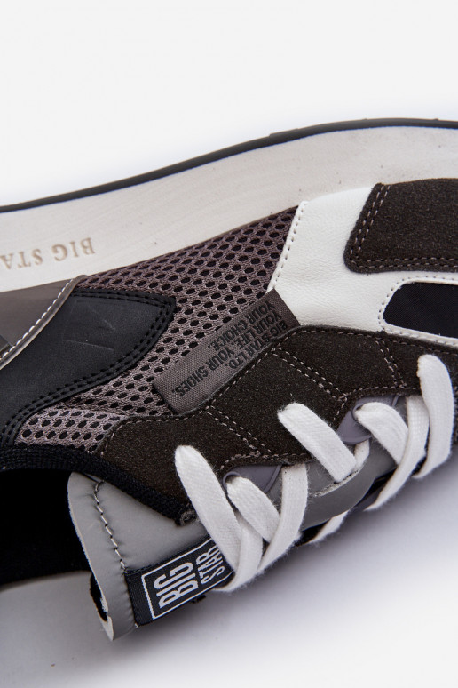 Turnschuhe Sneakers Stilvollllschuhe Männlich Memory Foam System Big Star NN174347 schZuarze Farbe Turnschuhe Sneakers Stilvollllschuhe Männlich Memory Foam System Big Star NN174347 schZuarze Farbe