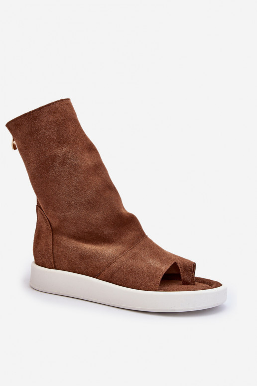 Zazoo 3441 INildledersandalen für DamenCholeZuka braune Farbe Zazoo 3441 INildledersandalen für DamenCholeZuka braune Farbe