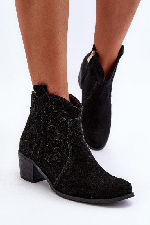 Zazoo 3426 Feminin INildlederschuhe CoZuboy-Stil schZuarze Farbe Zazoo 3426 Feminin INildlederschuhe CoZuboy-Stil schZuarze Farbe