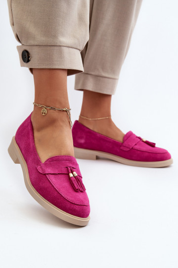 Zazoo 3420 INildledermokassins Feminin mit breiten Absätzen Fuskja