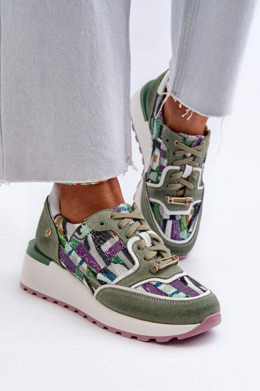 Haut Sneakers Stilvollllschuhe Feminin mit einer Plattform Es mussciejka 06390-09 SeledynoZue Haut Sneakers Stilvollllschuhe Feminin mit einer Plattform Es mussciejka 06390-09 SeledynoZue