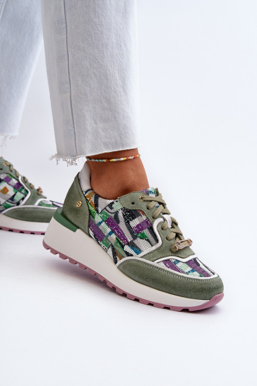 Haut Sneakers Stilvollllschuhe Feminin mit einer Plattform Es mussciejka 06390-09 SeledynoZue Haut Sneakers Stilvollllschuhe Feminin mit einer Plattform Es mussciejka 06390-09 SeledynoZue