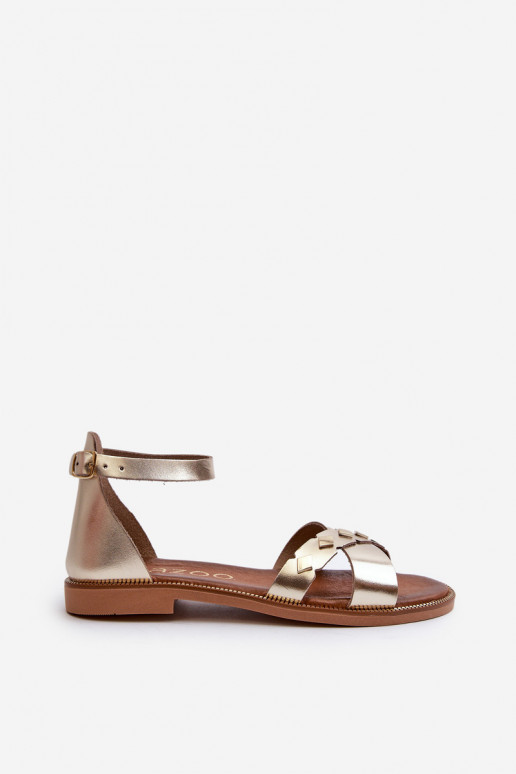 Zazoo 40378 gleichschenklig Damensandalen Feminin goldene Farbe Zazoo 40378 gleichschenklig Damensandalen Feminin goldene Farbe