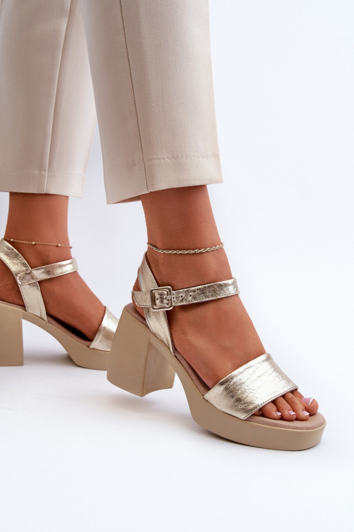 Zazoo 40386 Feminin Damensandalen Klocke goldene Farbe Zazoo 40386 Feminin Damensandalen Klocke goldene Farbe