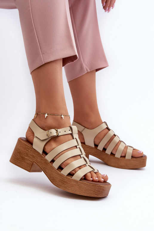 Zazoo 40410 Damensandalen Feminin Beige