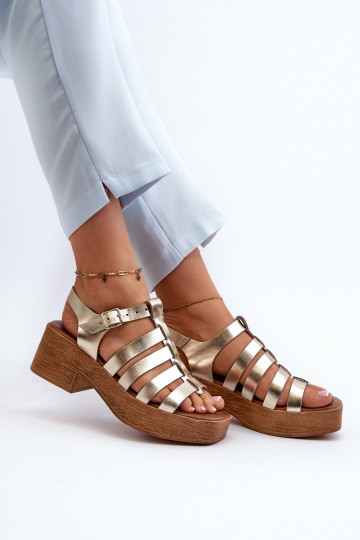 Zazoo 40410 Damen-Sandalen in Gold 2