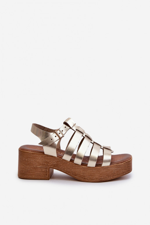 Zazoo 40410 Damensandalen Feminin goldene Farbe Zazoo 40410 Damensandalen Feminin goldene Farbe