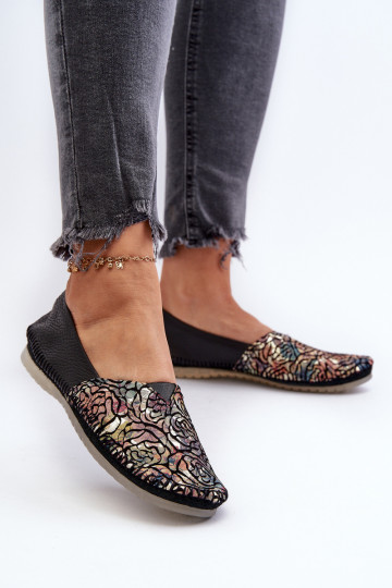 Feminin Ballerinas Es mussciejka 1930B-01 schZuarze Farbe