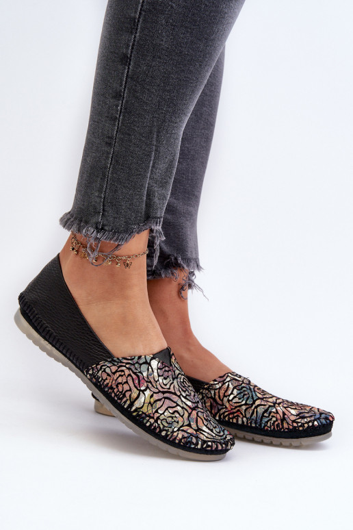 Feminin Ballerinas Es mussciejka 1930B-01 schZuarze Farbe