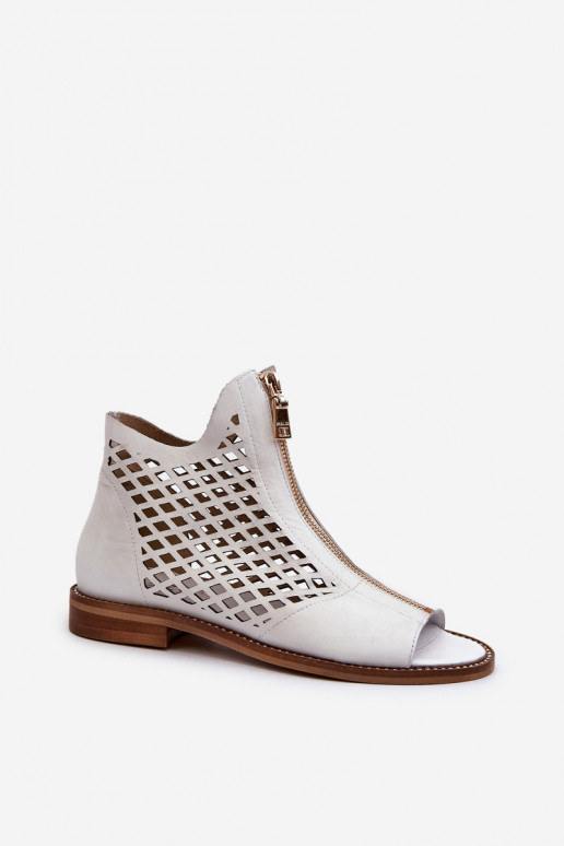 Zazoo 977/L Haut Durchbrochene Sandalen Zum Schloss Zueiße Farbe Zazoo 977/L Haut Durchbrochene Sandalen Zum Schloss Zueiße Farbe