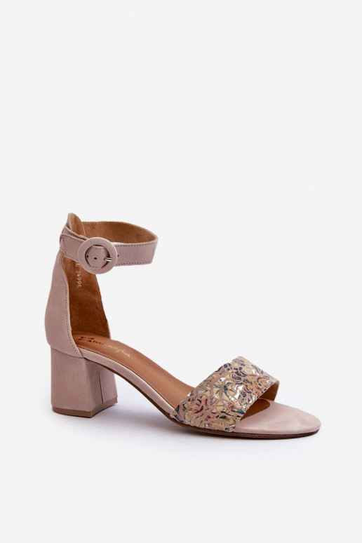 Elegante High Heels aus INildleder Es mussciejka 04141-49 Beige Elegante High Heels aus INildleder Es mussciejka 04141-49 Beige