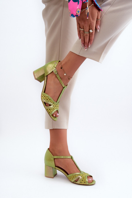 Sandalen Haut Feminin mit Absätzen Es mussciejka 06551-09 Kalkstein Sandalen Haut Feminin mit Absätzen Es mussciejka 06551-09 Kalkstein