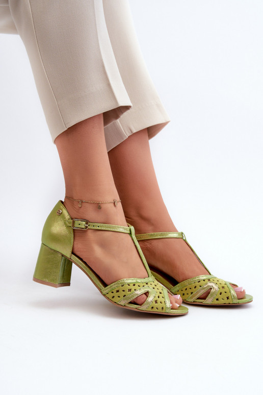 Sandalen Haut Feminin mit Absätzen Es mussciejka 06551-09 Kalkstein Sandalen Haut Feminin mit Absätzen Es mussciejka 06551-09 Kalkstein