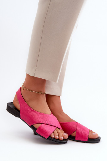 Zazoo 40407 Leder Damen Sandalen in rosa 2