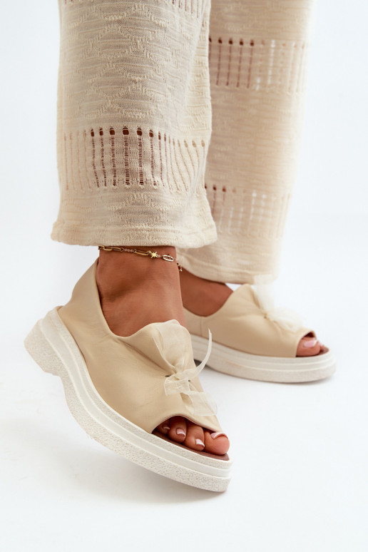 Zazoo 2939 Damensandalen Feminin mit Bändern elfenbeinfarbe Zazoo 2939 Damensandalen Feminin mit Bändern elfenbeinfarbe