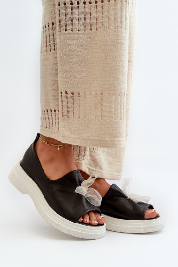 Zazoo 2939 Damensandalen Feminin mit Bändern schZuarze Farbe 2