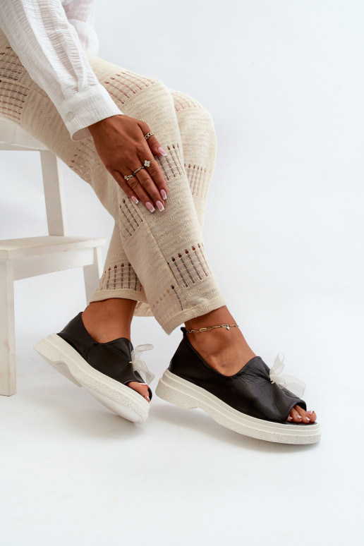 Zazoo 2939 Damensandalen Feminin mit Bändern schZuarze Farbe