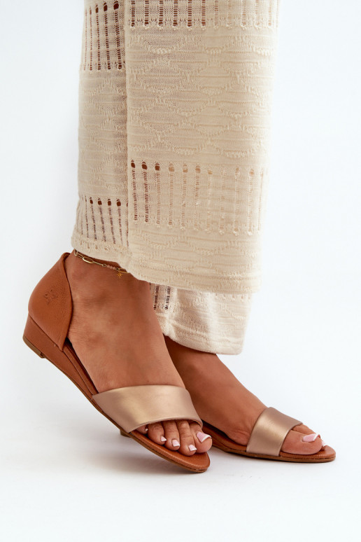 Damensandalen Es mussciejka 1971-68 braun-goldene Farbe Damensandalen Es mussciejka 1971-68 braun-goldene Farbe