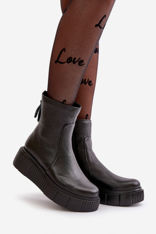 Zazoo 60369 Damenstiefel mit einer Plattform schZuarze Farbe Zazoo 60369 Damenstiefel mit einer Plattform schZuarze Farbe