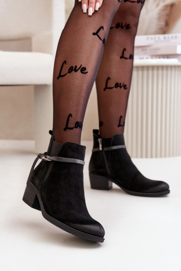 Zazoo 60478 INildlederschuhe mit Absätzen sich Zuarm laufen Befestigt Zum Schloss schZuarze Farbe