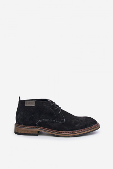 Herren Wildleder-Schnürschuhe Big Star OO174146 in Schwarz 2